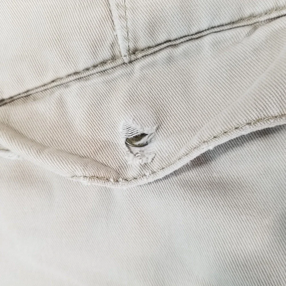 Polo Ralph Lauren cargo shorts men's 34x13.5 beige cotton distressed trashed
